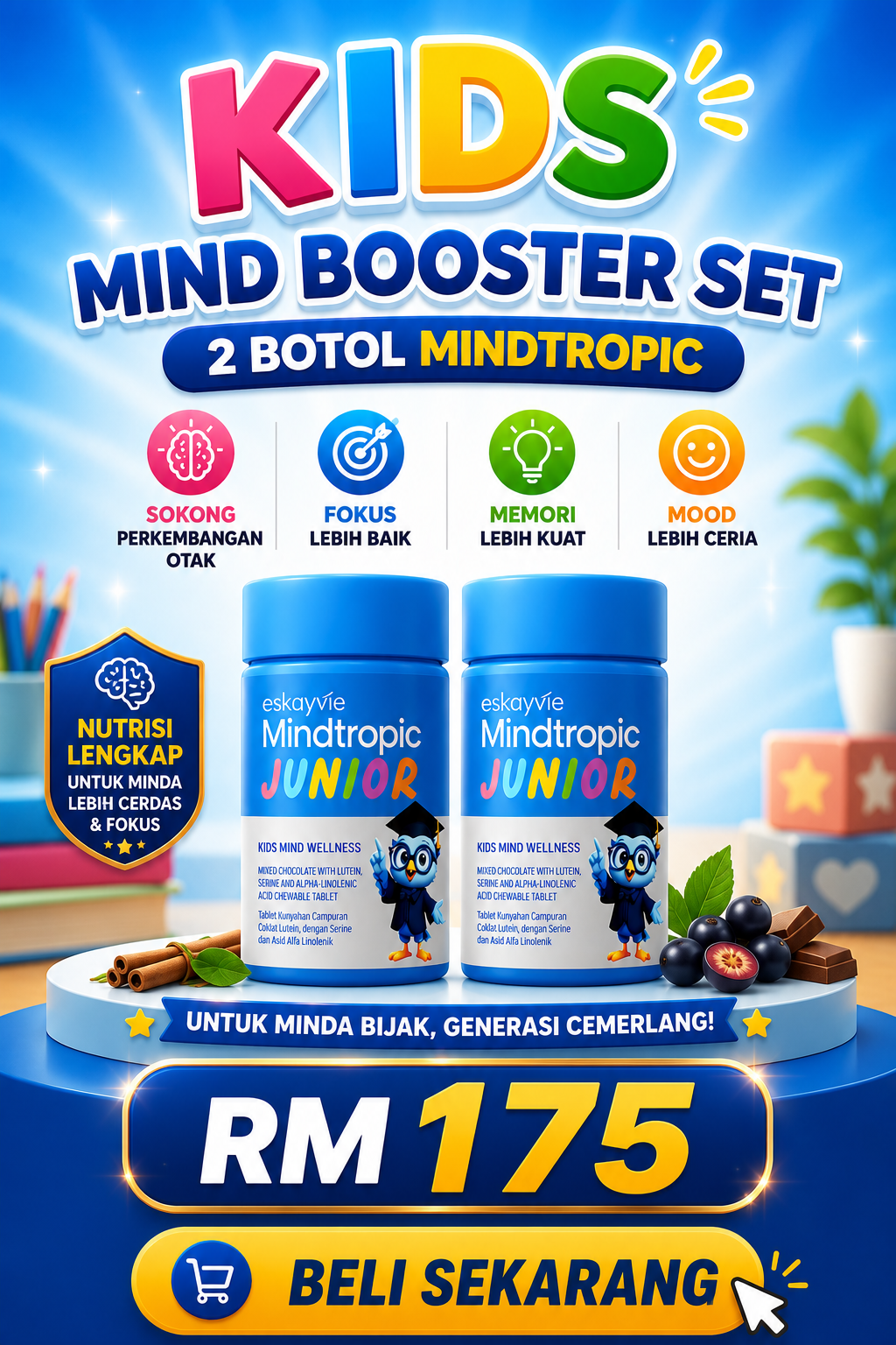 2 BOTOL MINDTROPHIC JUNIOR